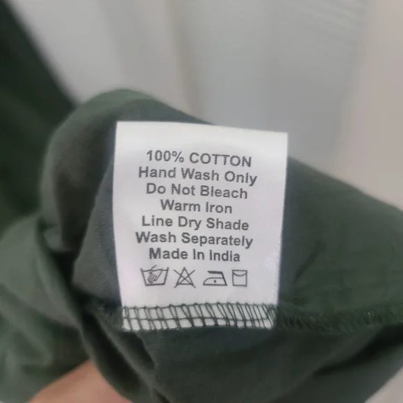 Daughters of India Sahana Gown Emerald Green Size Small Dress Handmade Cotton - Picture 3 of 10